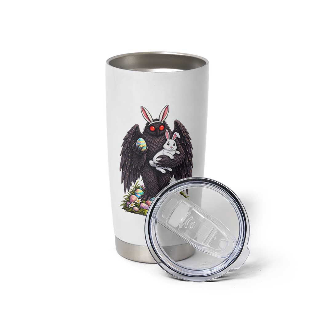 Funny Mothman Bunny Ears Tumbler Cup Point Pleasant Cryptid Lover Gift