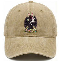 Funny Mothman Bunny Ears Washed Cotton Baseball Cap Point Pleasant Cryptid Lover Gift