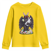 Funny Mothman Bunny Ears Youth Sweatshirt Point Pleasant Cryptid Lover Gift