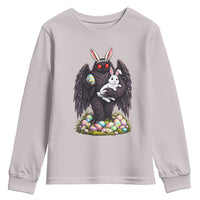 Funny Mothman Bunny Ears Youth Sweatshirt Point Pleasant Cryptid Lover Gift