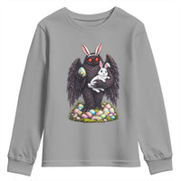 Funny Mothman Bunny Ears Youth Sweatshirt Point Pleasant Cryptid Lover Gift