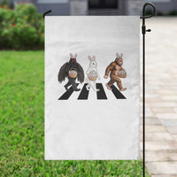 Funny Easter Bunny Bigfoot Mothman Garden Flag Cryptid Lover Gift