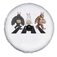 Funny Easter Bunny Bigfoot Mothman Spare Tire Cover Cryptid Lover Gift