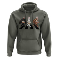 Funny Easter Bunny Bigfoot Mothman Hoodie Cryptid Lover Gift