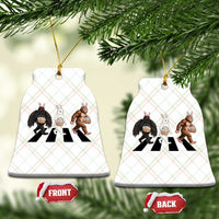 Funny Easter Bunny Bigfoot Mothman Ceramic Ornament Cryptid Lover Gift