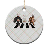 Funny Easter Bunny Bigfoot Mothman Ceramic Ornament Cryptid Lover Gift