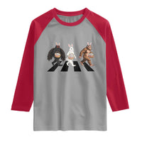Funny Easter Bunny Bigfoot Mothman Raglan Shirt Cryptid Lover Gift