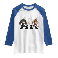 Funny Easter Bunny Bigfoot Mothman Raglan Shirt Cryptid Lover Gift