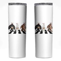 Funny Easter Bunny Bigfoot Mothman Skinny Tumbler Cryptid Lover Gift