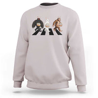 Funny Easter Bunny Bigfoot Mothman Sweatshirt Cryptid Lover Gift
