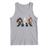 Funny Easter Bunny Bigfoot Mothman Tank Top Cryptid Lover Gift