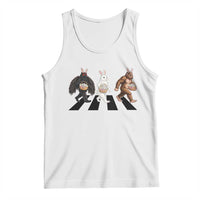 Funny Easter Bunny Bigfoot Mothman Tank Top Cryptid Lover Gift