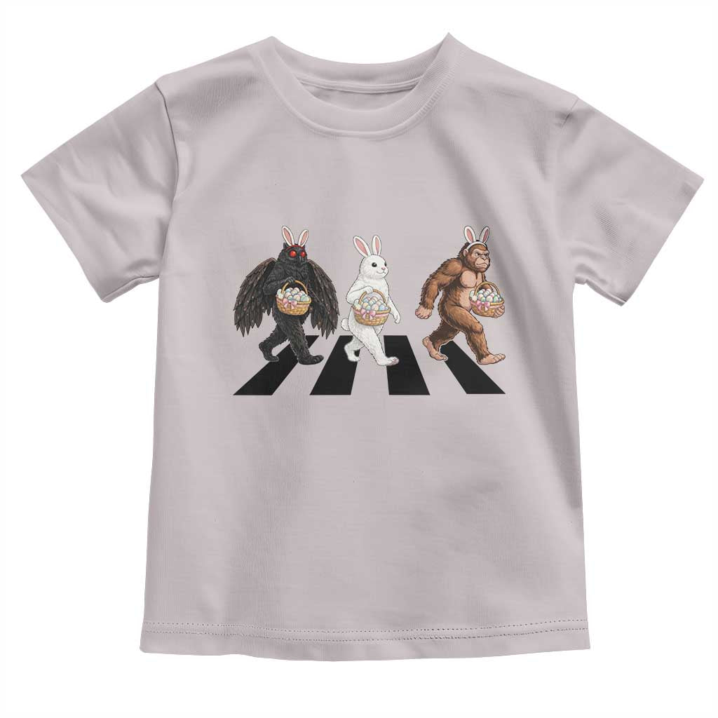 Funny Easter Bunny Bigfoot Mothman Toddler T Shirt Cryptid Lover Gift