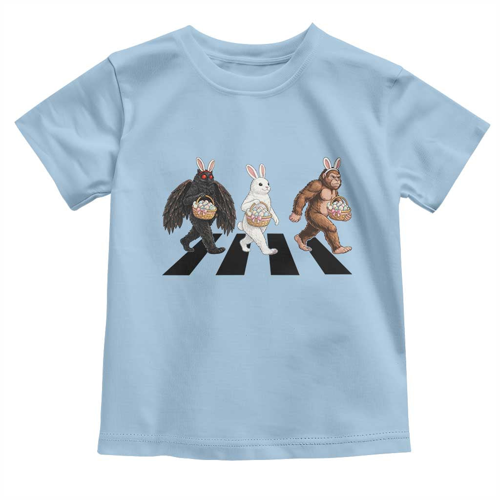 Funny Easter Bunny Bigfoot Mothman Toddler T Shirt Cryptid Lover Gift