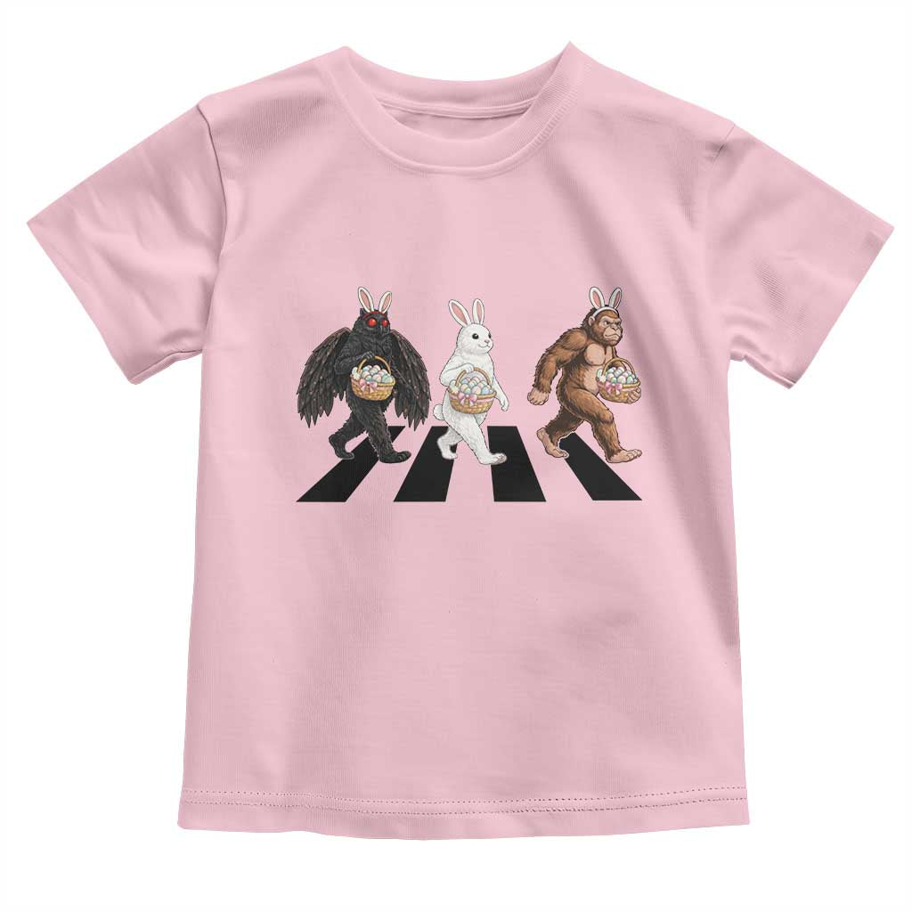 Funny Easter Bunny Bigfoot Mothman Toddler T Shirt Cryptid Lover Gift