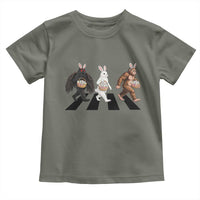 Funny Easter Bunny Bigfoot Mothman Toddler T Shirt Cryptid Lover Gift
