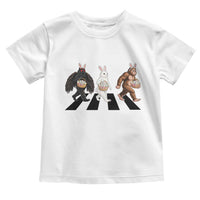 Funny Easter Bunny Bigfoot Mothman Toddler T Shirt Cryptid Lover Gift
