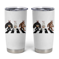 Funny Easter Bunny Bigfoot Mothman Tumbler Cup Cryptid Lover Gift