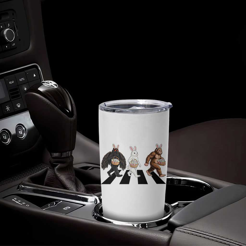 Funny Easter Bunny Bigfoot Mothman Tumbler Cup Cryptid Lover Gift