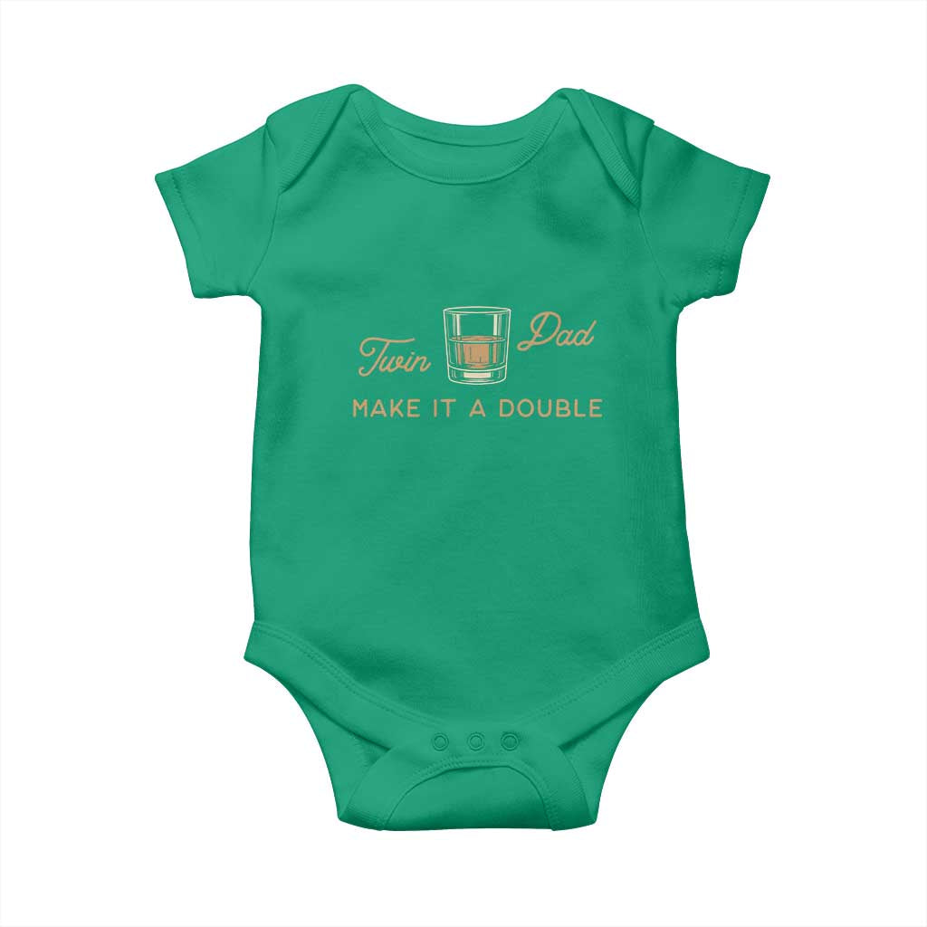 Make It A Double Twin Dad Baby Onesie Expecting Fathers Day Gift