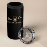 Make It A Double Twin Dad 4 in 1 Can Cooler Tumbler Expecting Fathers Day Gift