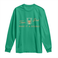 Make It A Double Twin Dad Long Sleeve Shirt Expecting Fathers Day Gift