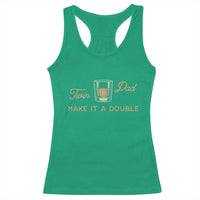 Make It A Double Twin Dad Racerback Tank Top Expecting Fathers Day Gift