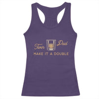 Make It A Double Twin Dad Racerback Tank Top Expecting Fathers Day Gift