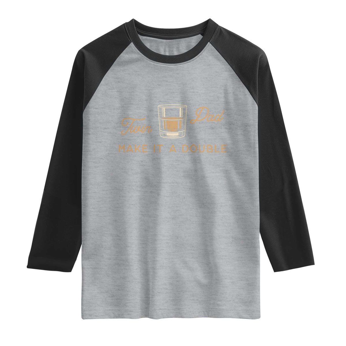 Make It A Double Twin Dad Raglan Shirt Expecting Fathers Day Gift