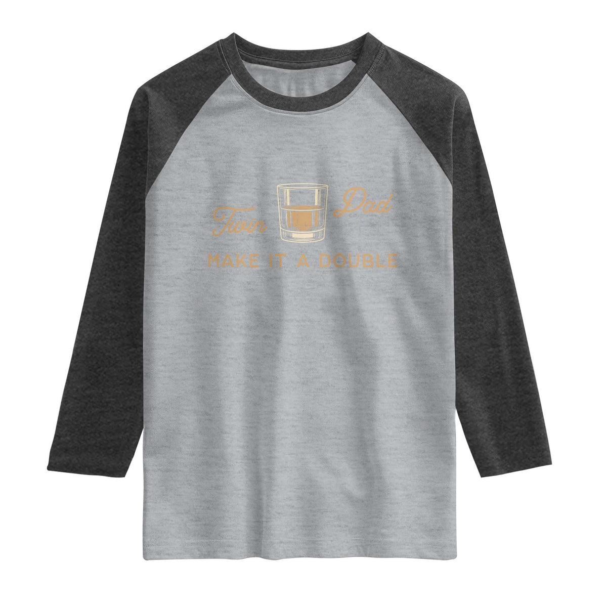 Make It A Double Twin Dad Raglan Shirt Expecting Fathers Day Gift