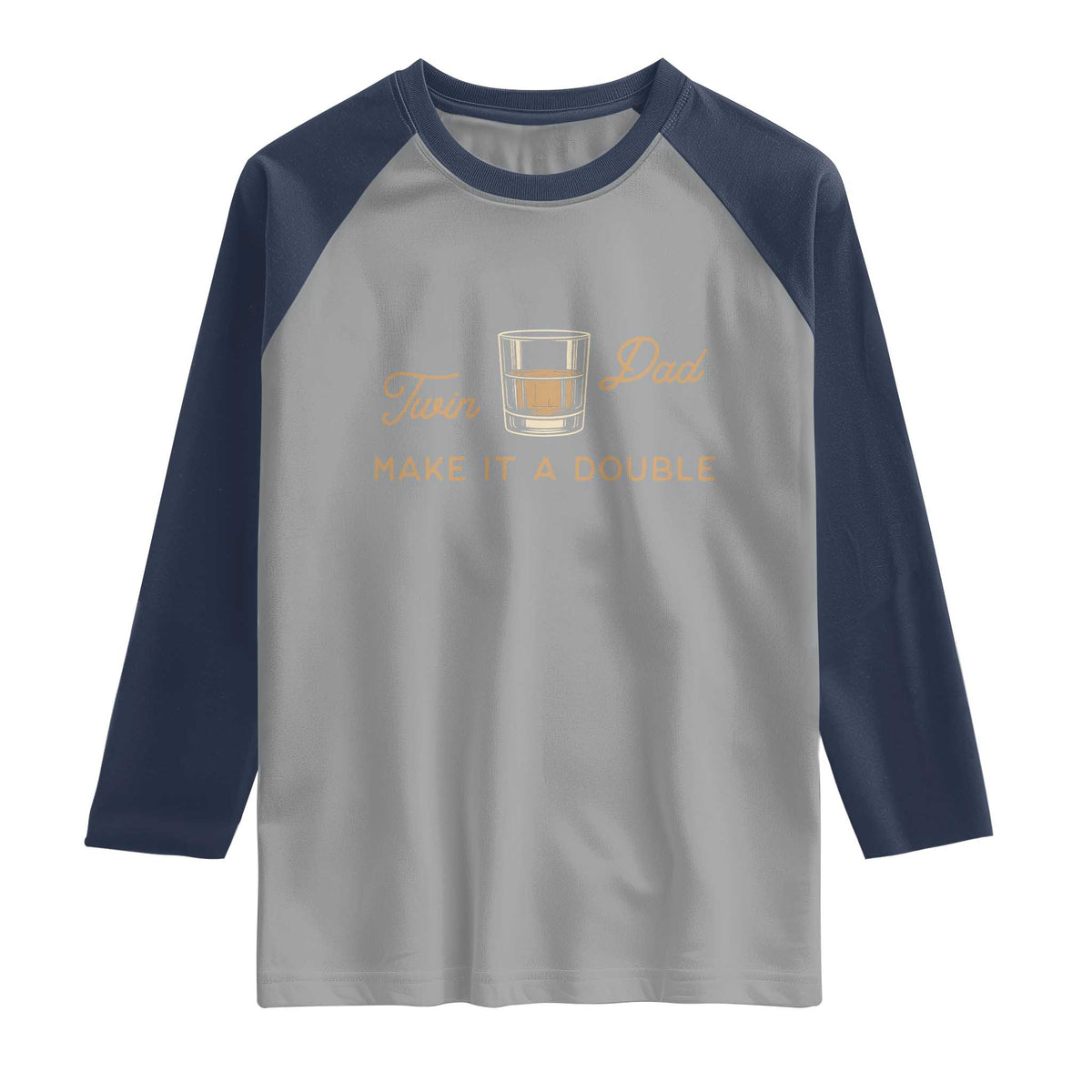 Make It A Double Twin Dad Raglan Shirt Expecting Fathers Day Gift