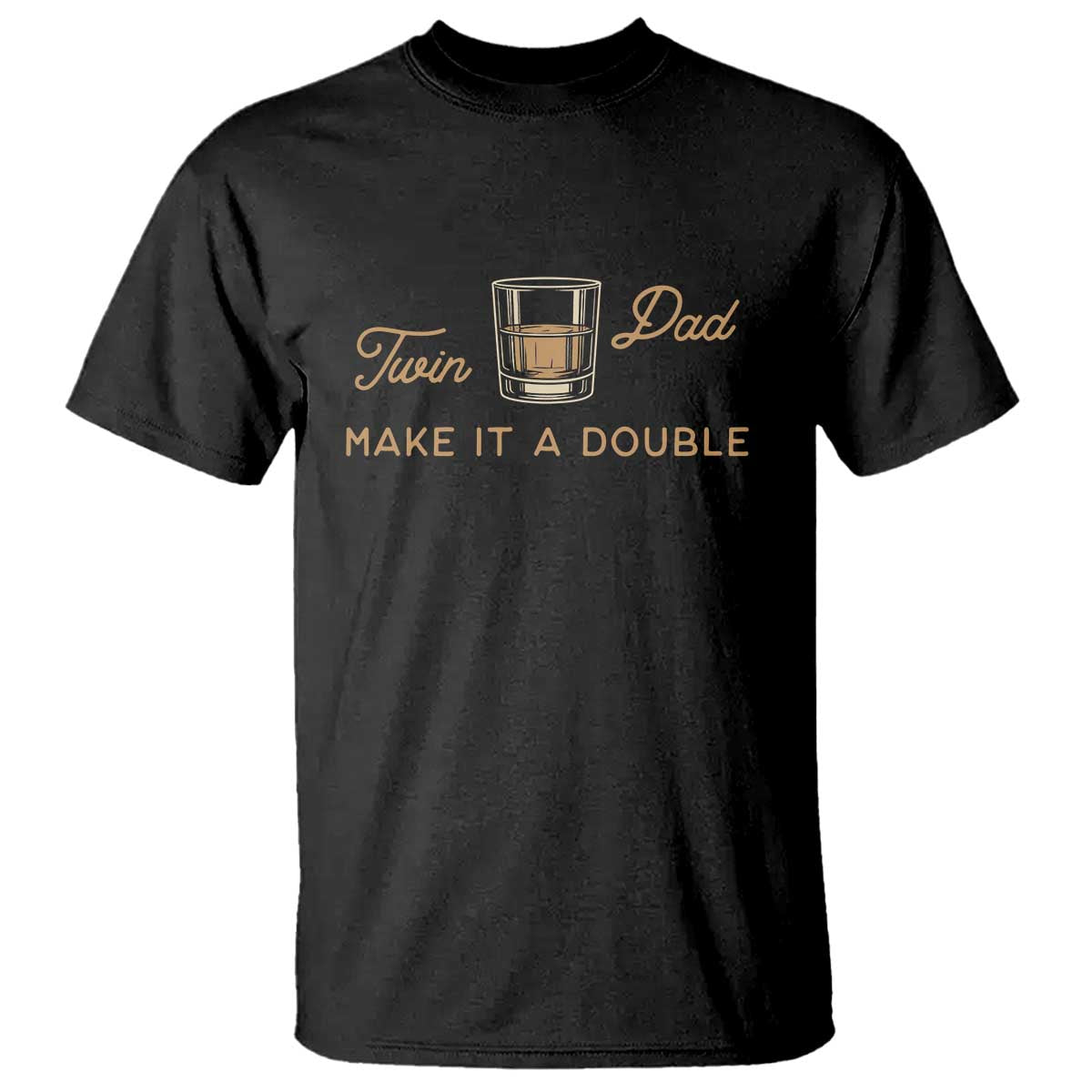 Make It A Double Twin Dad T Shirt Expecting Fathers Day Gift