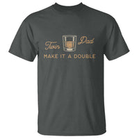 Make It A Double Twin Dad T Shirt Expecting Fathers Day Gift