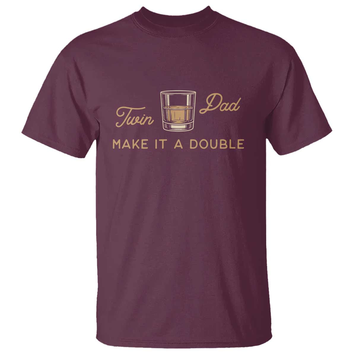 Make It A Double Twin Dad T Shirt Expecting Fathers Day Gift