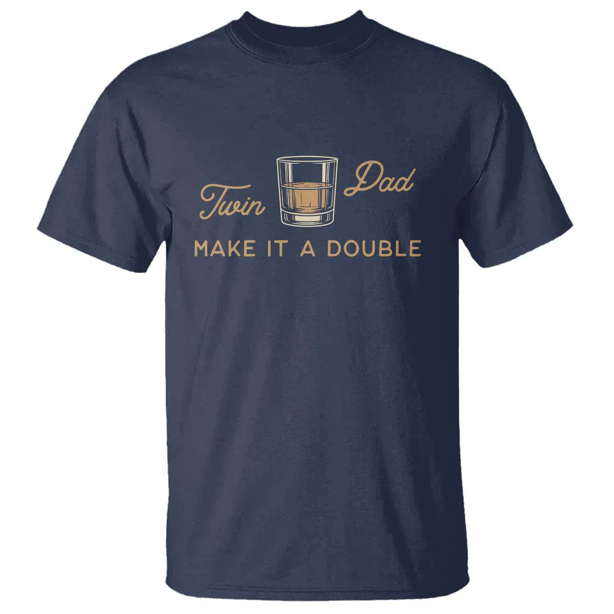 Make It A Double Twin Dad T Shirt Expecting Fathers Day Gift