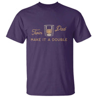 Make It A Double Twin Dad T Shirt Expecting Fathers Day Gift