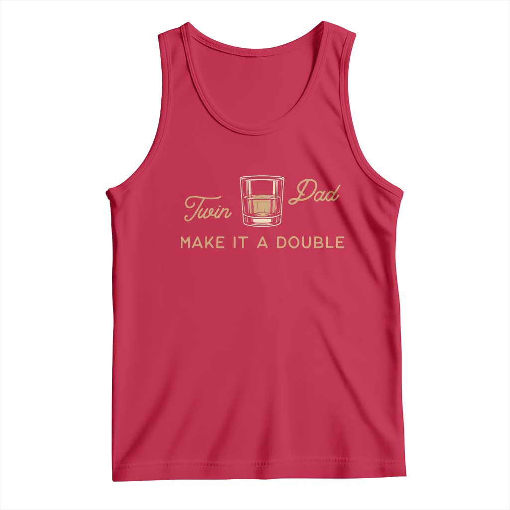 Make It A Double Twin Dad Tank Top Expecting Fathers Day Gift