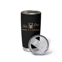 Make It A Double Twin Dad Tumbler Cup Expecting Fathers Day Gift