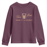 Make It A Double Twin Dad Youth Sweatshirt Expecting Fathers Day Gift