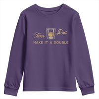 Make It A Double Twin Dad Youth Sweatshirt Expecting Fathers Day Gift