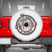 Funny Skeleton Twin Dad Make It A Double Spare Tire Cover Expecting Fathers Day Gift