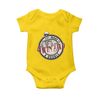 Funny Skeleton Twin Dad Make It A Double Baby Onesie Expecting Fathers Day Gift