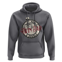 Funny Skeleton Twin Dad Make It A Double Hoodie Expecting Fathers Day Gift