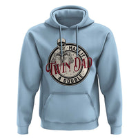 Funny Skeleton Twin Dad Make It A Double Hoodie Expecting Fathers Day Gift