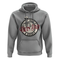 Funny Skeleton Twin Dad Make It A Double Hoodie Expecting Fathers Day Gift