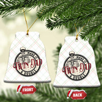 Funny Skeleton Twin Dad Make It A Double Ceramic Ornament Expecting Fathers Day Gift