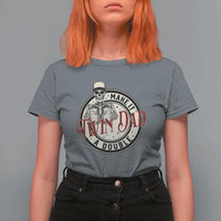Funny Skeleton Twin Dad Make It A Double T Shirt For Women Expecting Fathers Day Gift