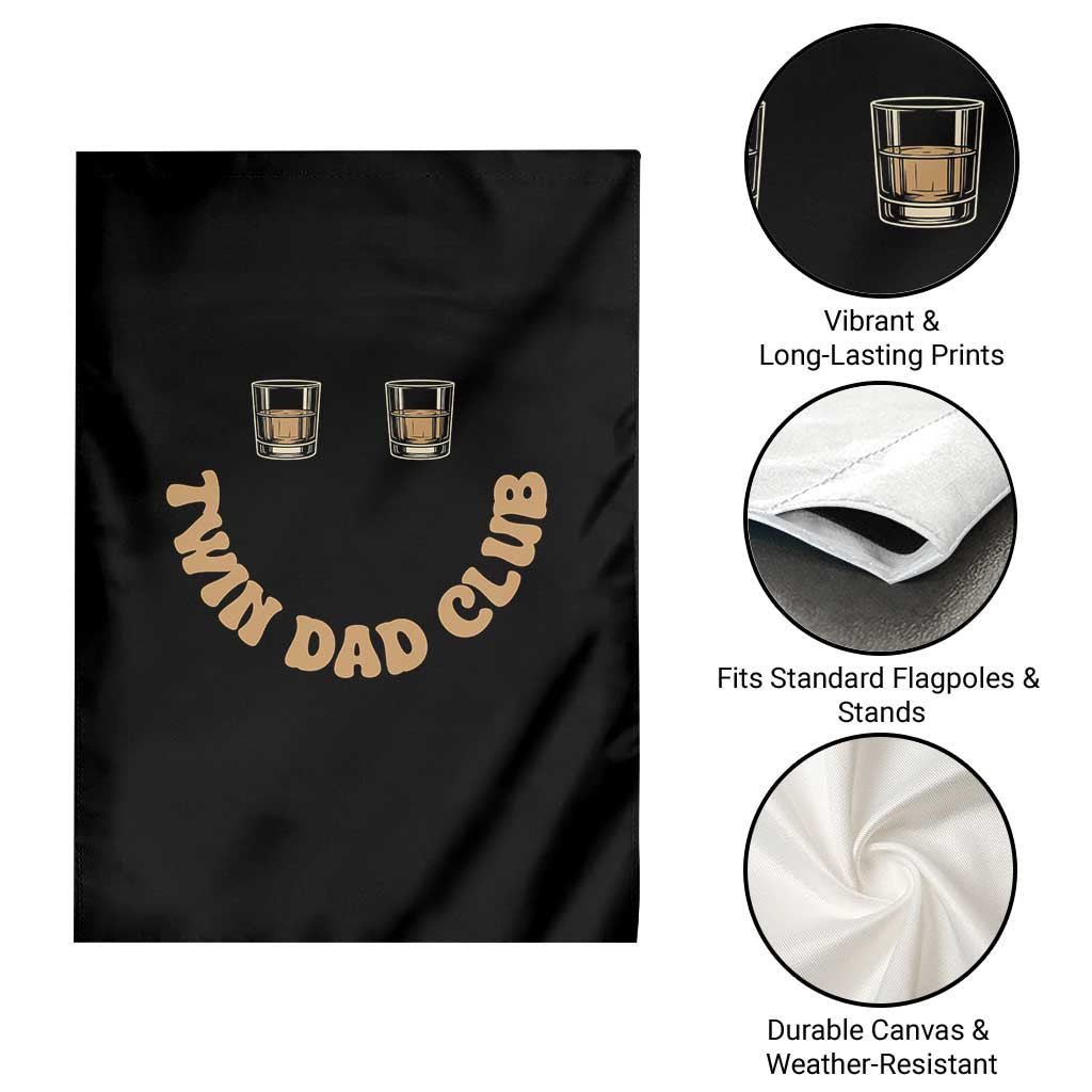 Twin Dad Club Garden Flag Funny Father Of Twins Fathers Day Gift