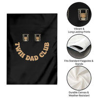Twin Dad Club Garden Flag Funny Father Of Twins Fathers Day Gift