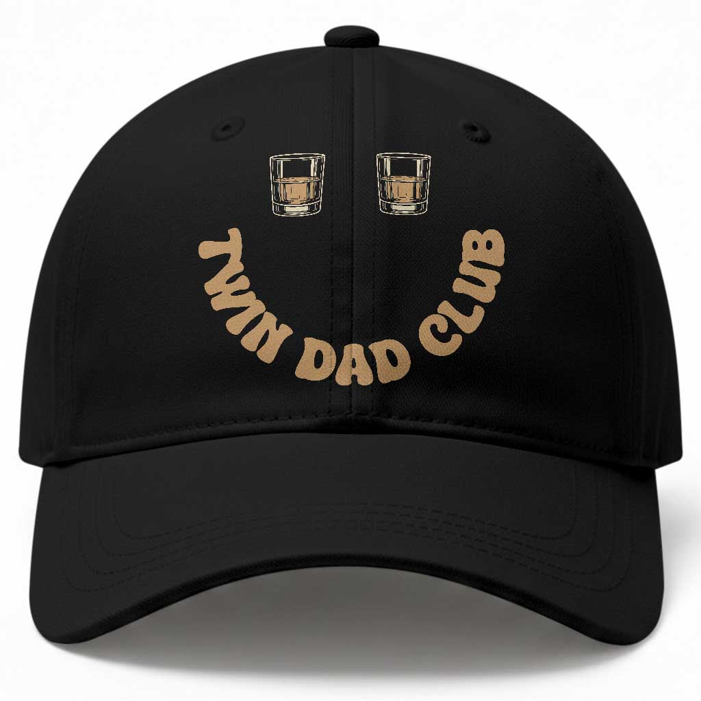 Twin Dad Club Baseball Cap Funny Father Of Twins Fathers Day Gift